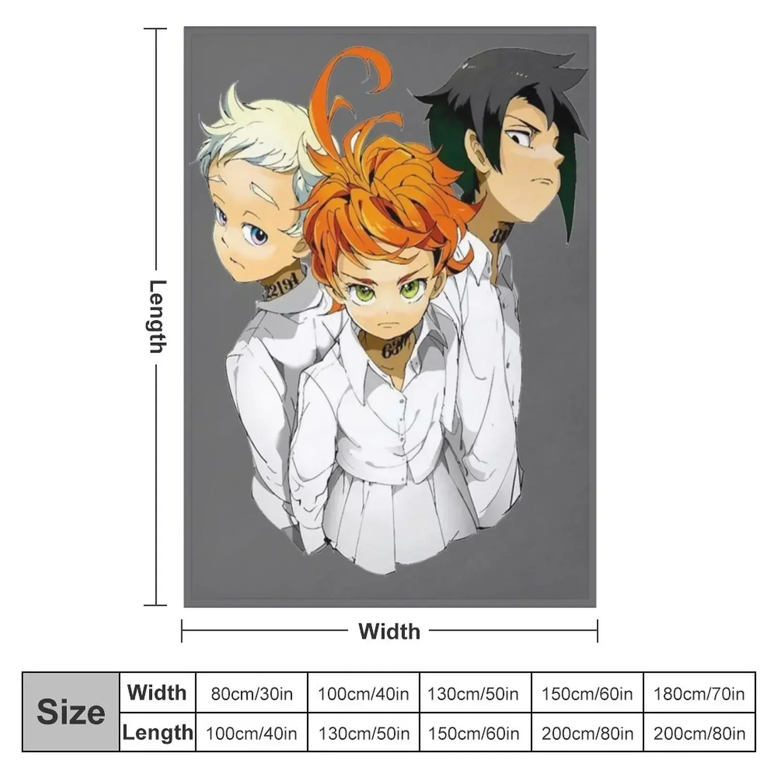 The Promised Neverland Throw B - Anime Cosplay Idea ulasan dan harga